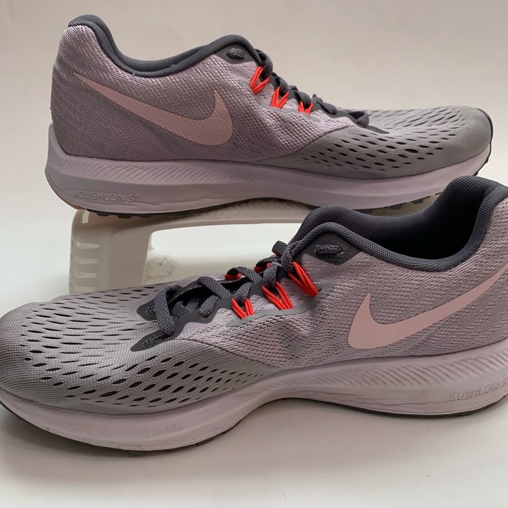 Nike Women Zoom Winflo 4 Grey Pink Sneaker Athletic Tennis Shoes Sz 10